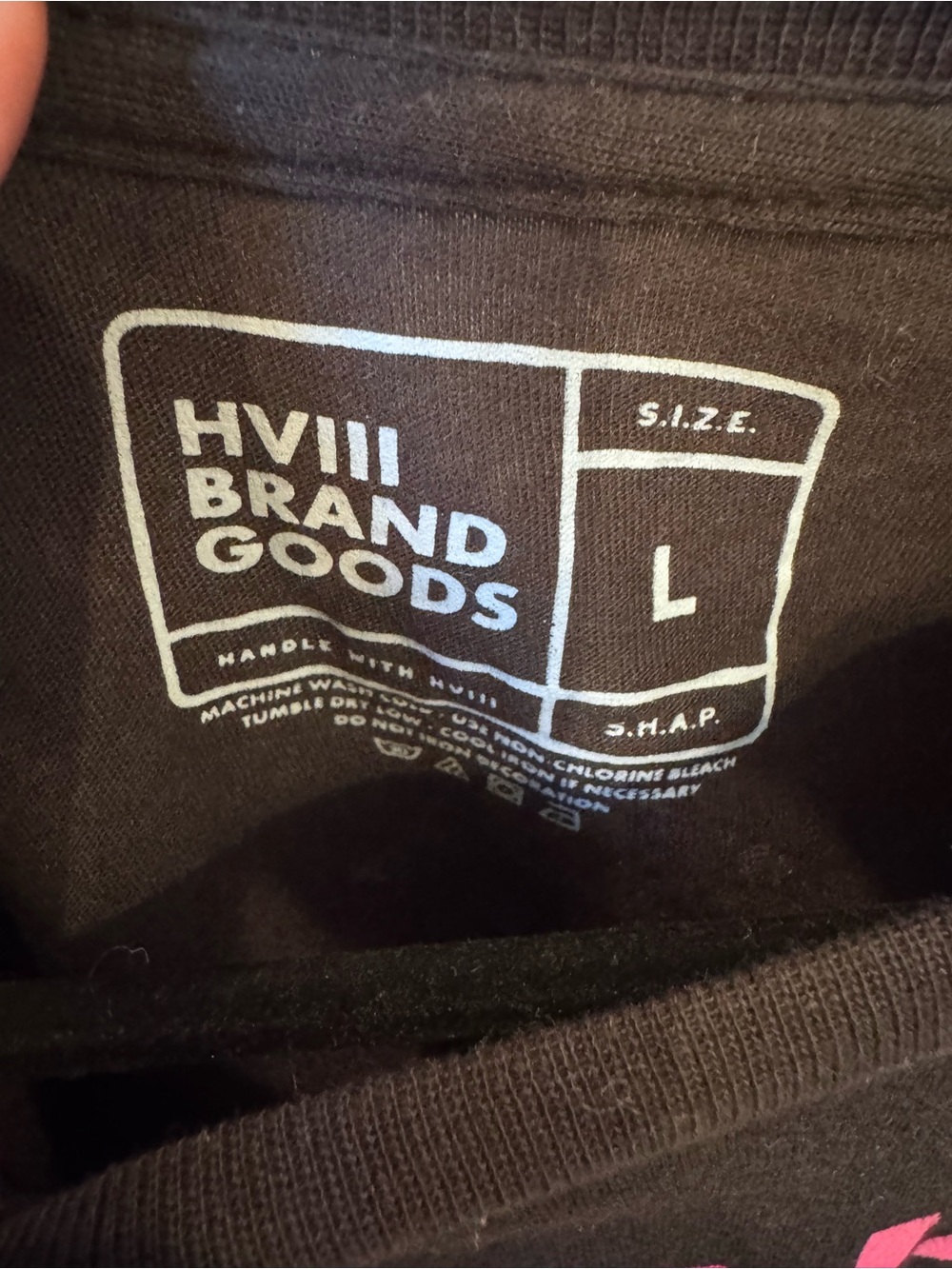 HVIII Brand Goods Men's Black Short Sleeve Tee - Large